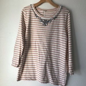 JCrew factory jeweled top